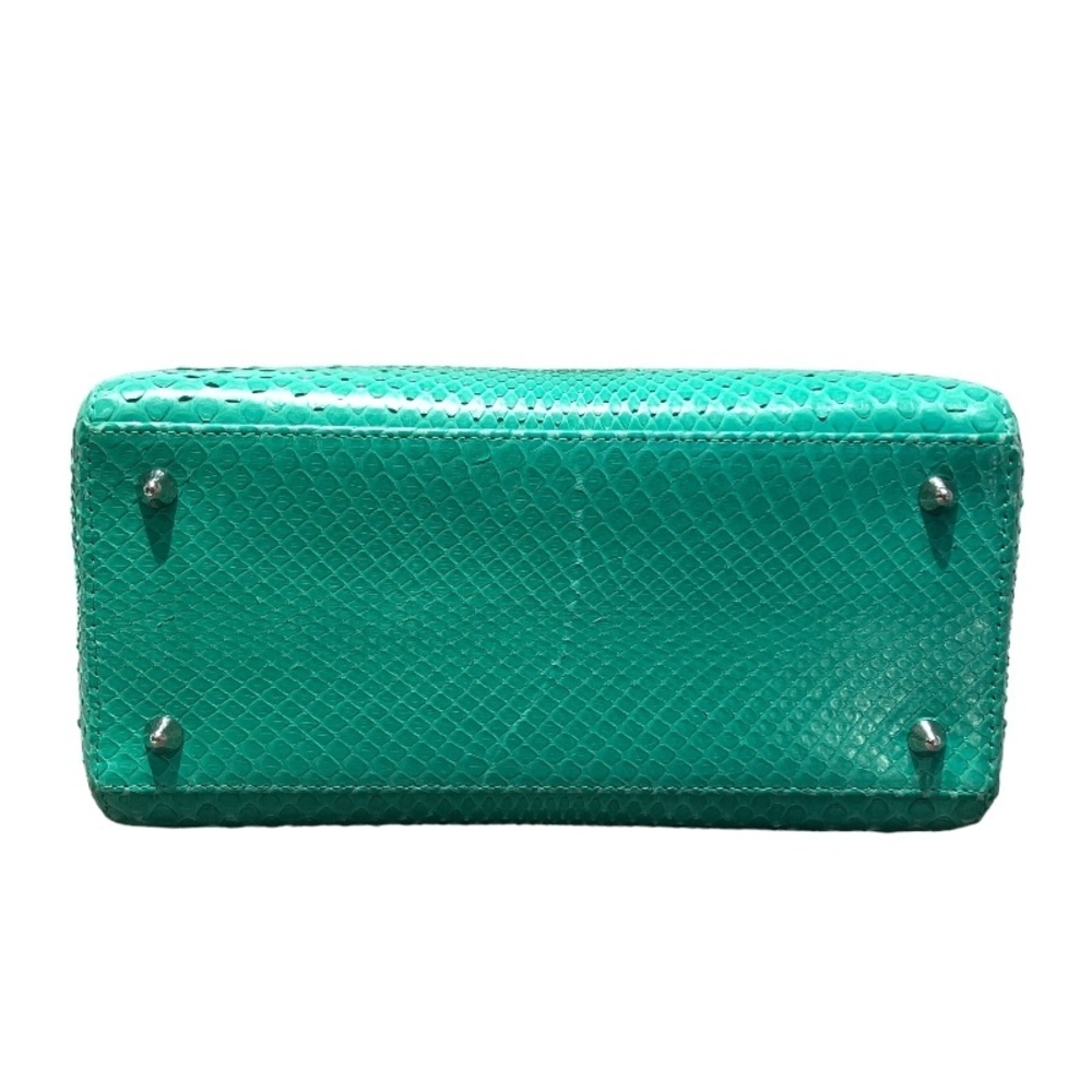 Christian Dior Medium Green Python Shoulder Bag - image 3